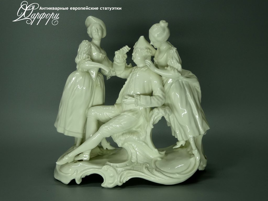 Купить фарфоровые статуэтки Nymphenburg, Ох, девчонки!, Германия